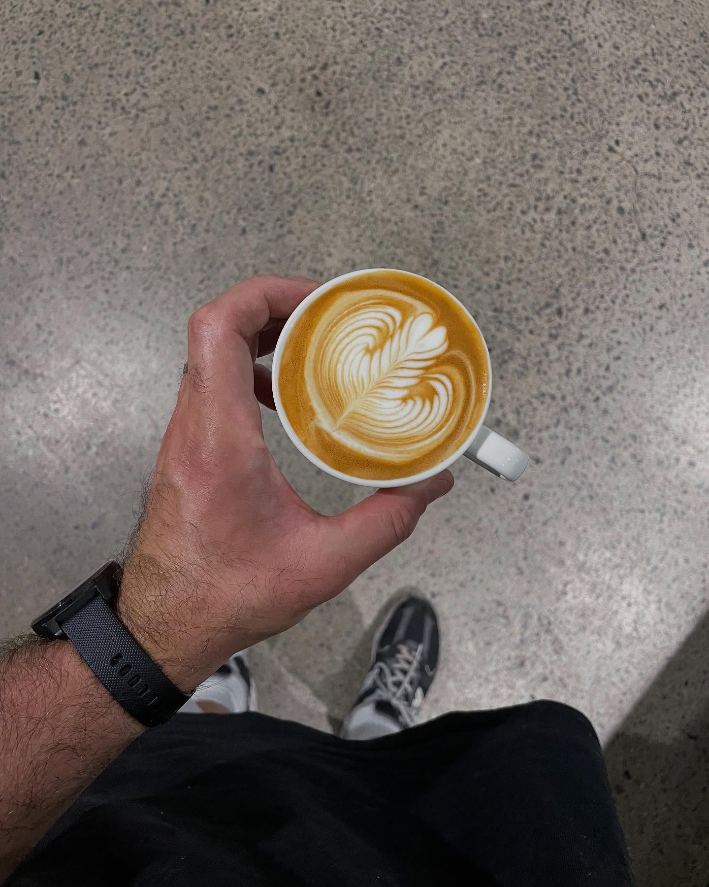 Flat white at Elevate Specialty Coffee