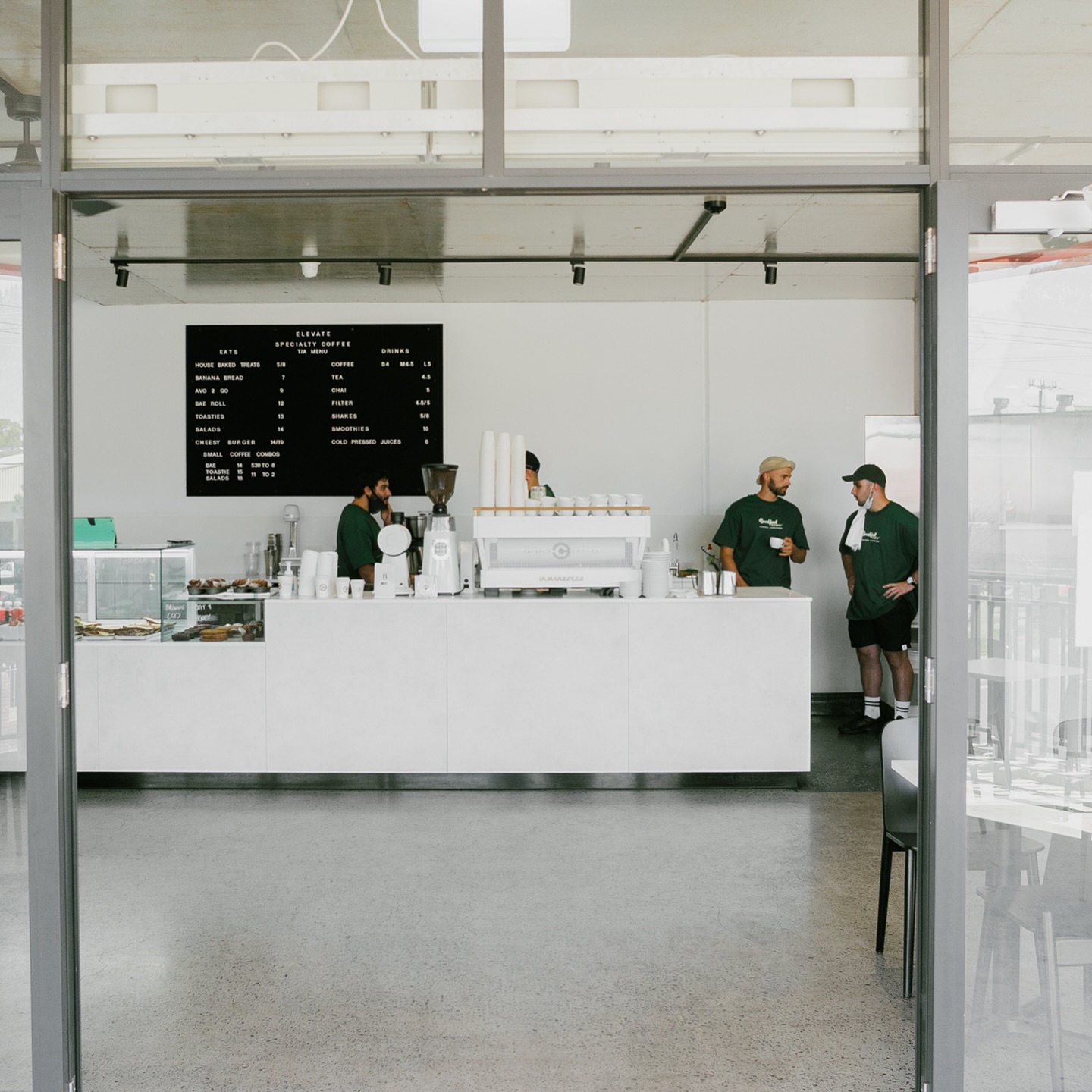 Elevate Specialty Coffee shopfront at Prime Drive